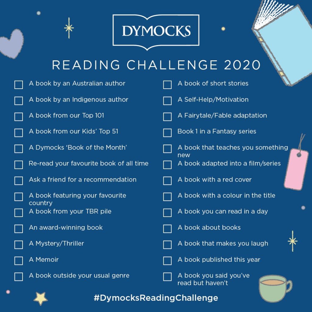 Dymocks’ Reading Challenge 2020  | #DymocksReadingChallenge